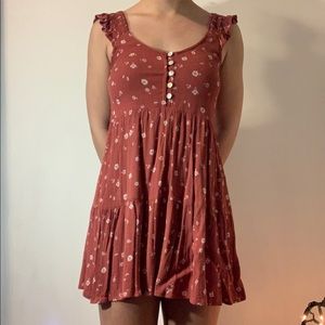 Red/Pink Flowy Dress